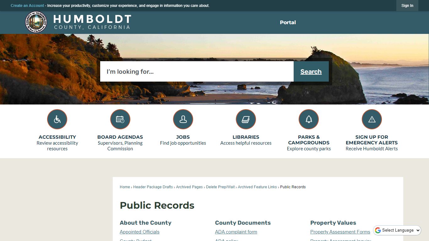 Public Records | Humboldt County, CA - Official Website